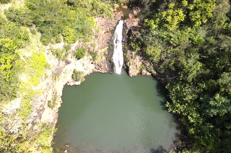 Aerial View of Waterfall