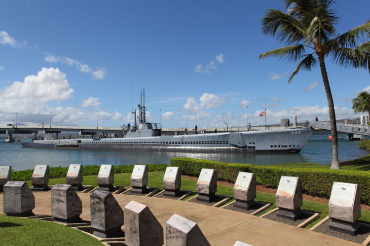 View of the USS Bowfin Submarine